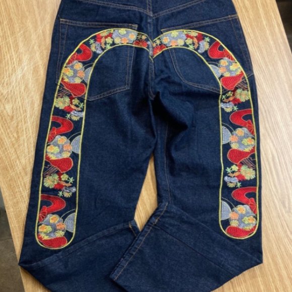 EVISU FLORAL DENIM